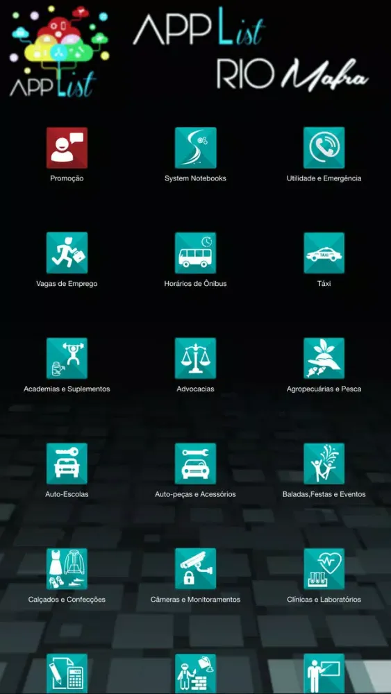 Zrzuty ekranu AppList Mafra e Região