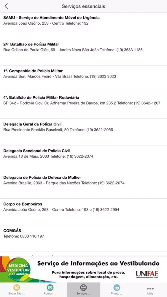 Captures d'écran de Guia São João da Boa Vista