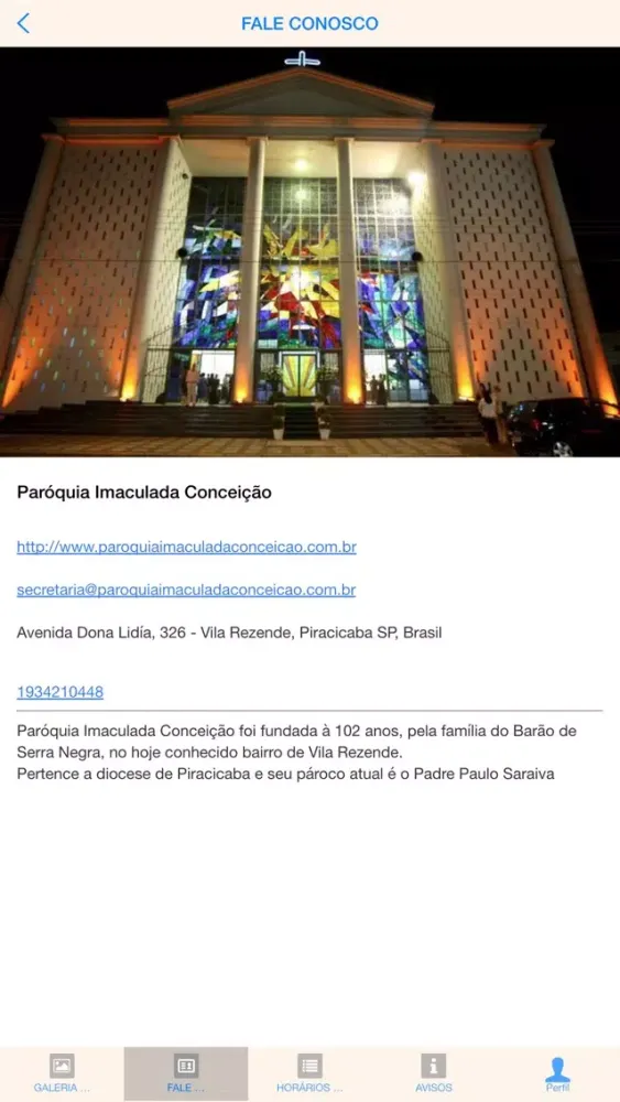 Скриншоты Paroquia Imaculada V Rezende