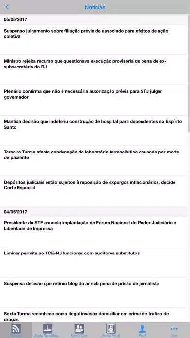 Capturas de tela do Direito Fácil