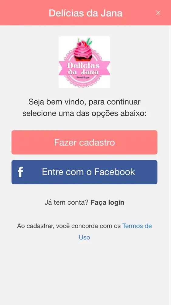 Capturas de tela do Delícias da Jana Café e Confeitaria