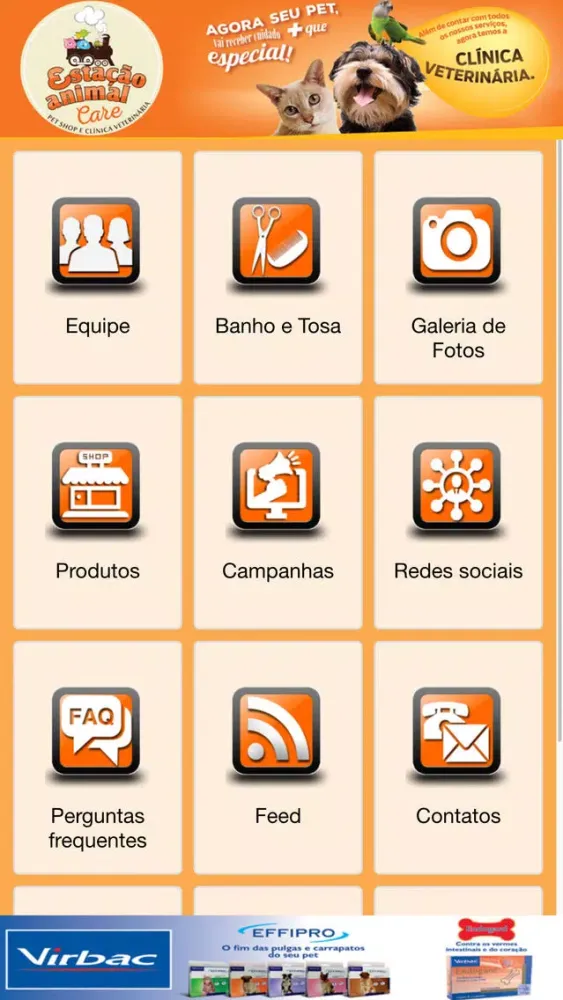 Screenshot di estação animal
