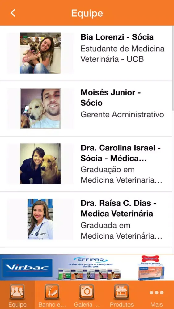 Screenshot di estação animal