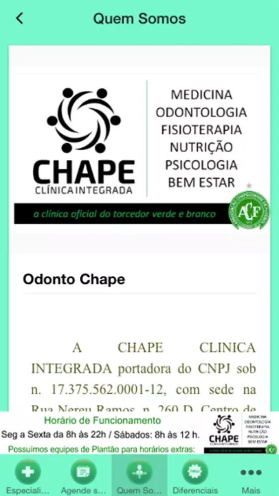 Chape Clínica Integrada स्क्रीनशॉट