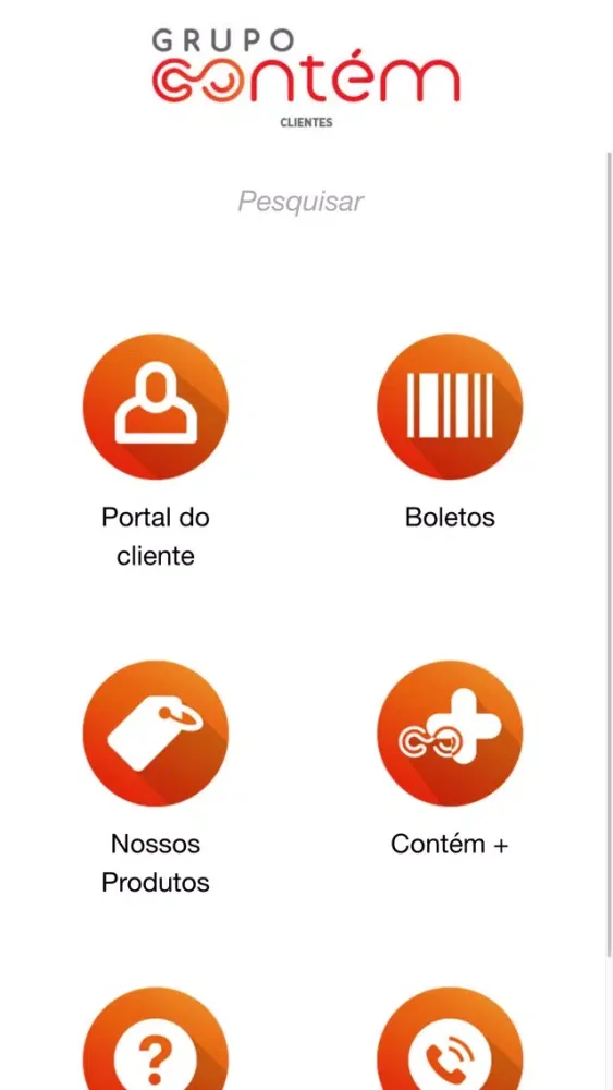 Zrzuty ekranu Grupo Contém - Clientes