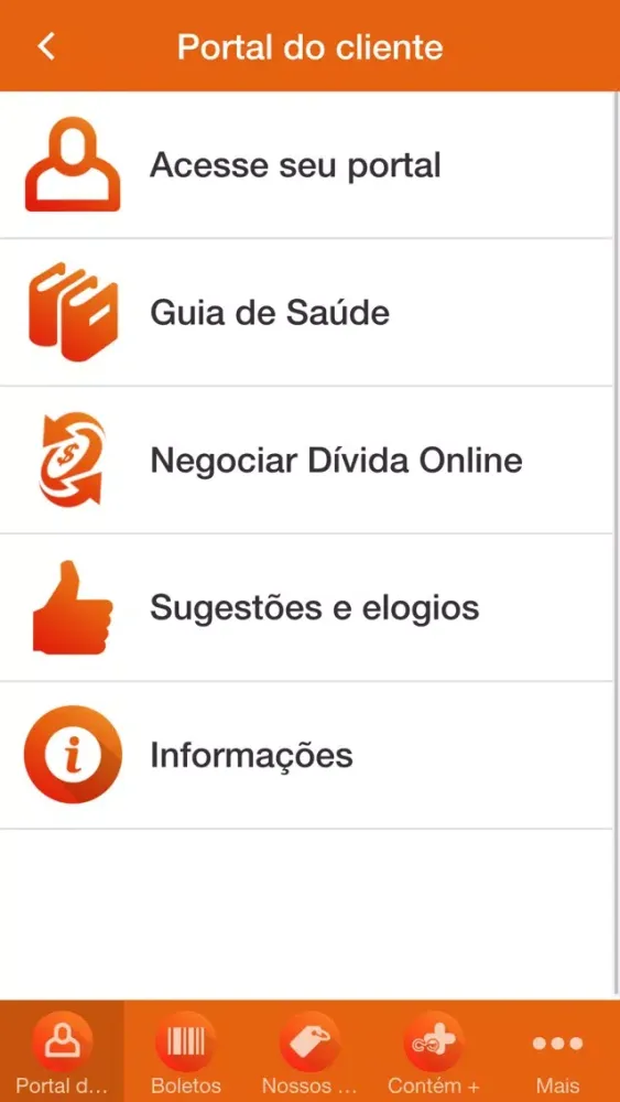 Zrzuty ekranu Grupo Contém - Clientes