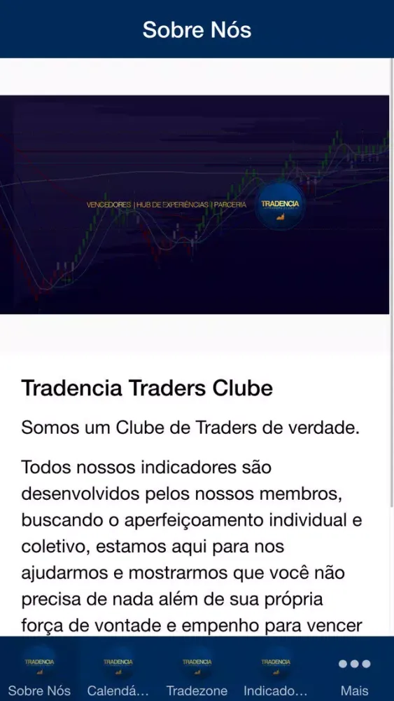 Tangkapan skrin Tradencia Traders Clube