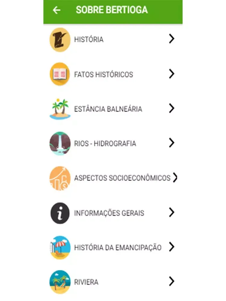 VISITE BERTIOGA iPad  Screenshots