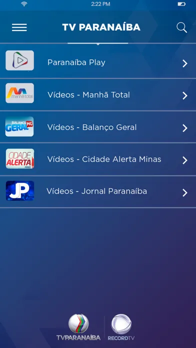 Tangkapan skrin Paranaíba Play