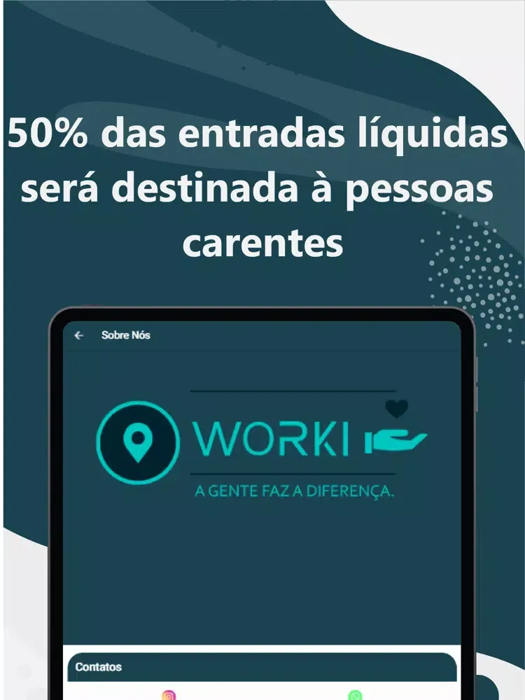 Ảnh chụp màn hình của WORKI - VITRINE COMERCIAL iPad 