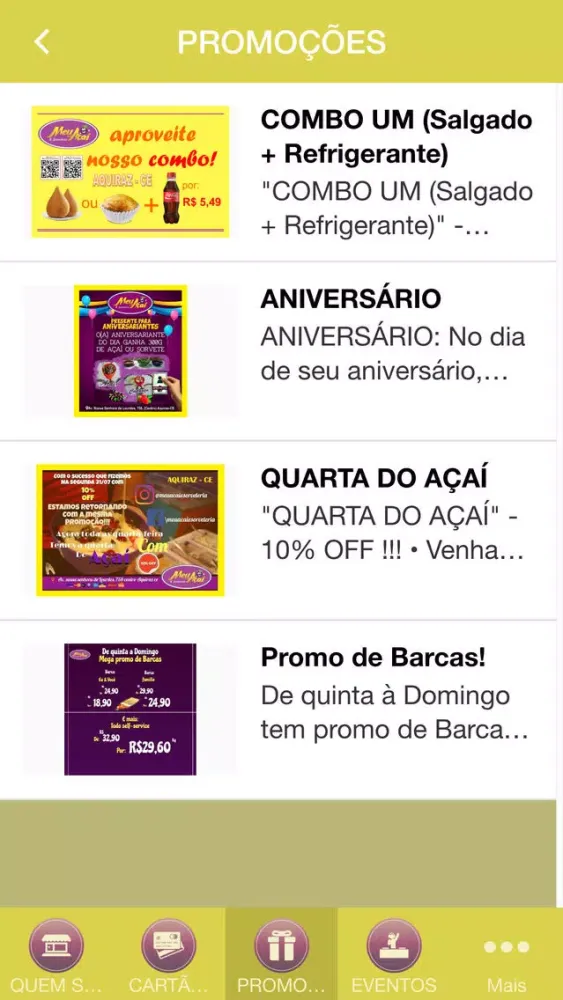 Meu Açaí e Sorveteria スクリーンショット