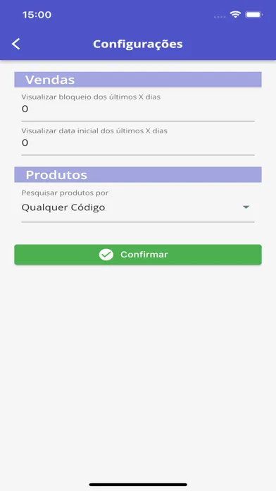 Capturas de tela do SysEmp
