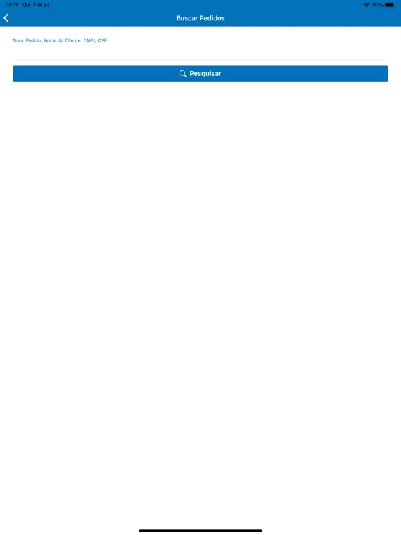 ภาพหน้าจอของ SysEmp Pedidos iPad 