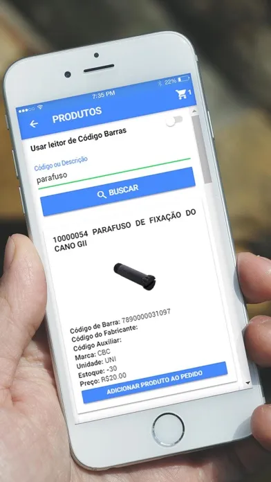 ภาพหน้าจอของ SysEmp Pedidos