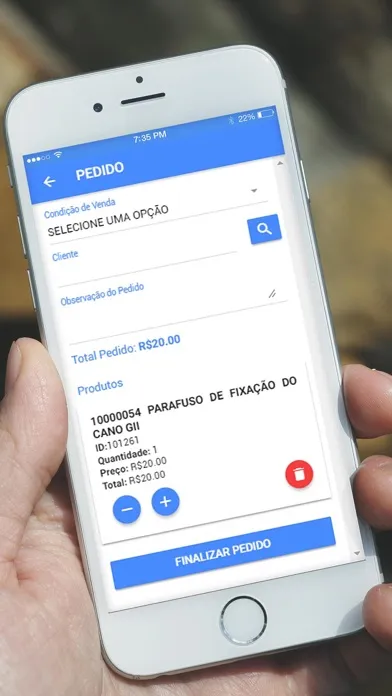 ภาพหน้าจอของ SysEmp Pedidos