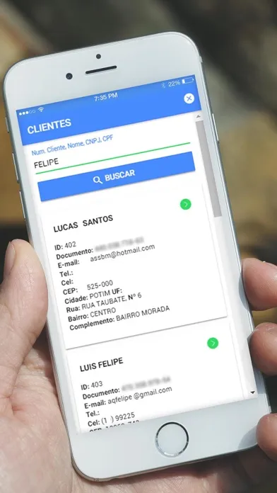 ภาพหน้าจอของ SysEmp Pedidos