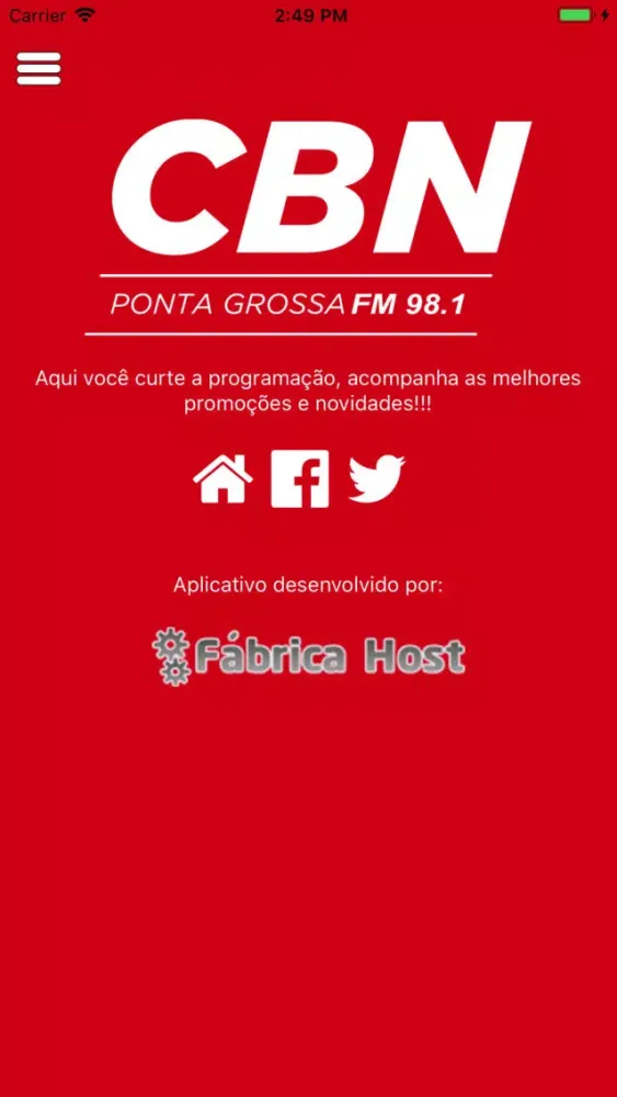 Rádio CBN Ponta Grossa Ekran Görüntüleri