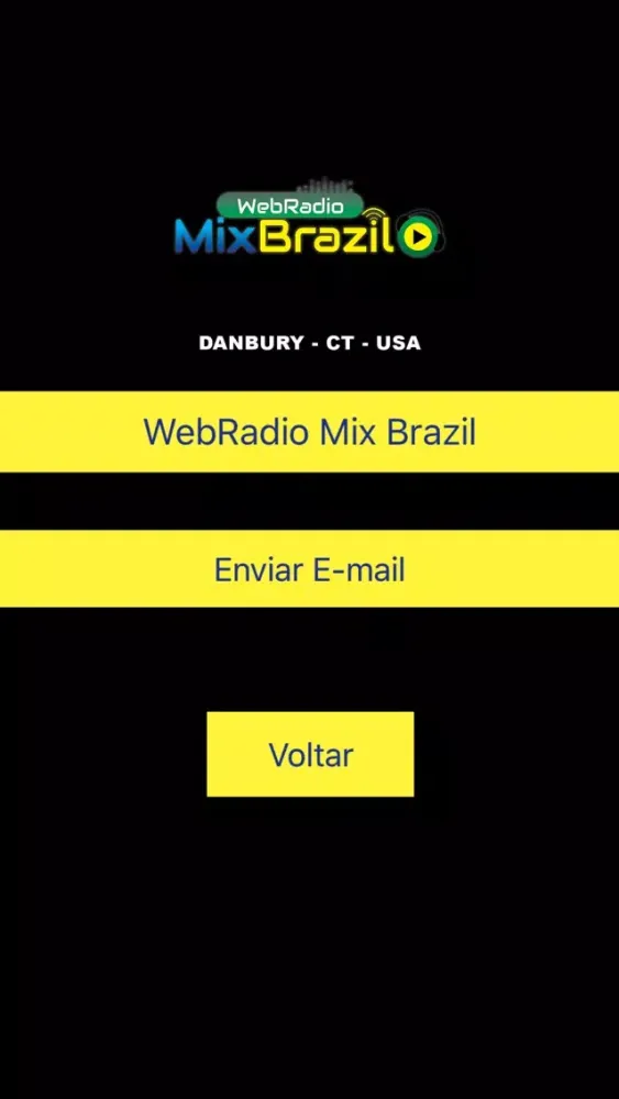 Capturas de tela do Web Rádio Mix Brazil