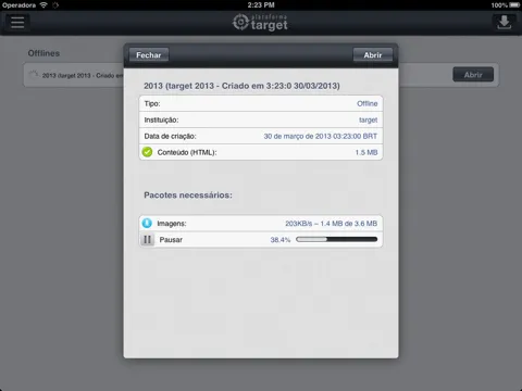Ảnh chụp màn hình của Target App iPad 