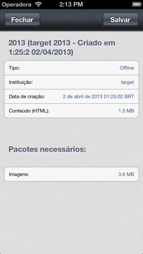 Ảnh chụp màn hình của Target App