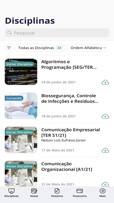 Ảnh chụp màn hình của Faculdade CMB