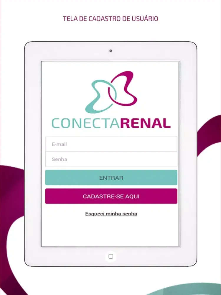 Tangkapan layar Conecta Renal iPad 