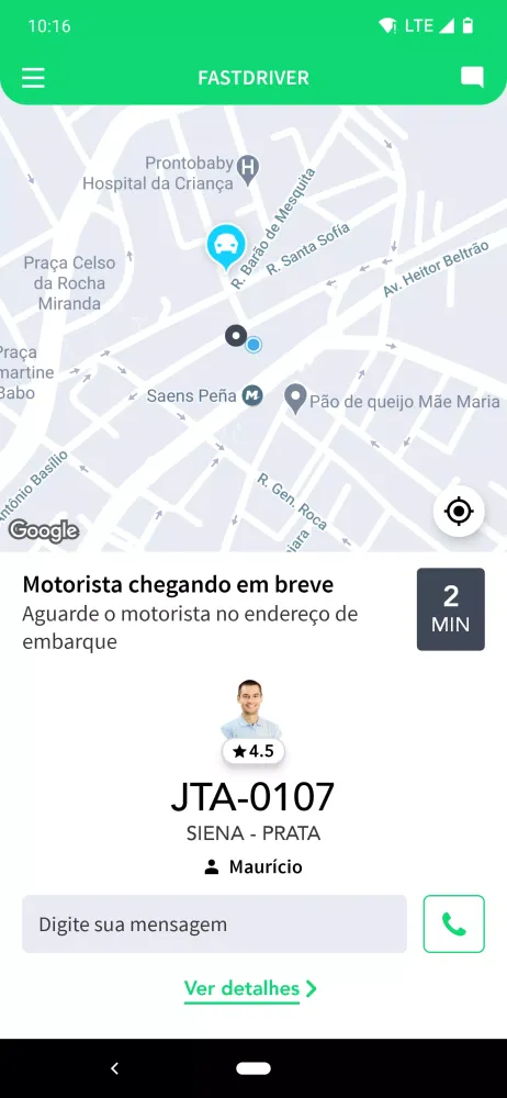 Capturas de tela do FastDriver