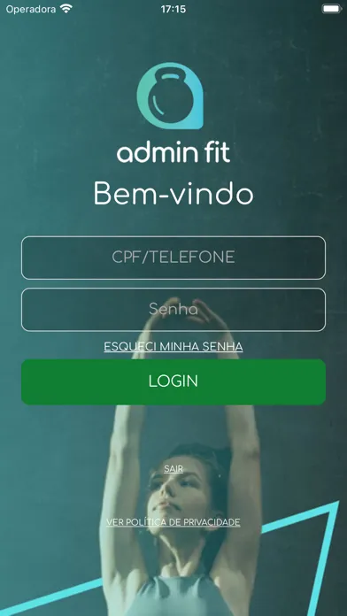 Tangkapan skrin Admin Fit