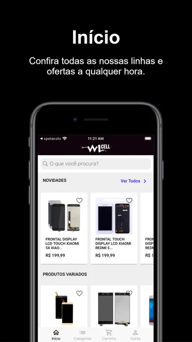 WL Celulares Ekran Görüntüleri
