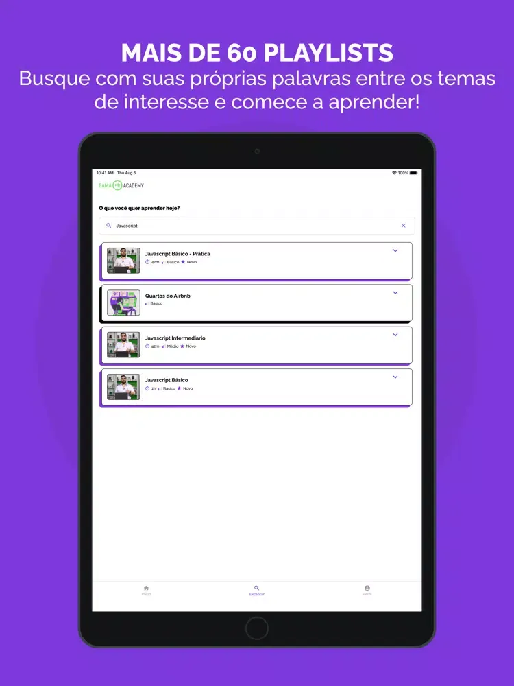 Gama Academy: Cursos online iPad Screenshots