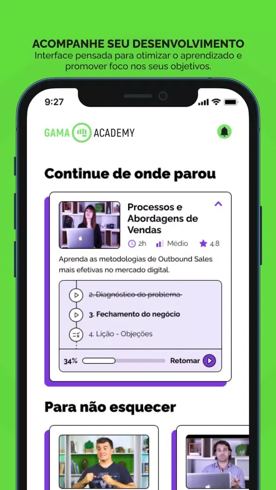 Gama Academy: Cursos online Screenshots