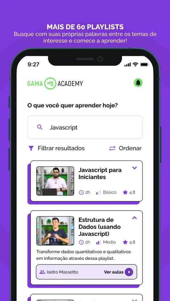 Gama Academy: Cursos online Screenshots