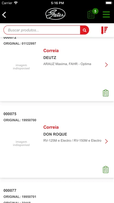 Catálogo Agrícola Gates Screenshots