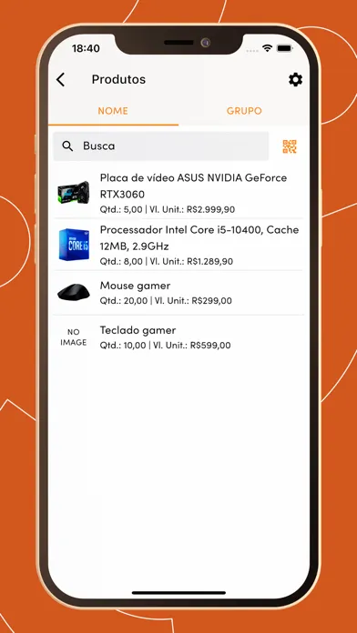 Ảnh chụp màn hình của Gped: Pedido de venda externo