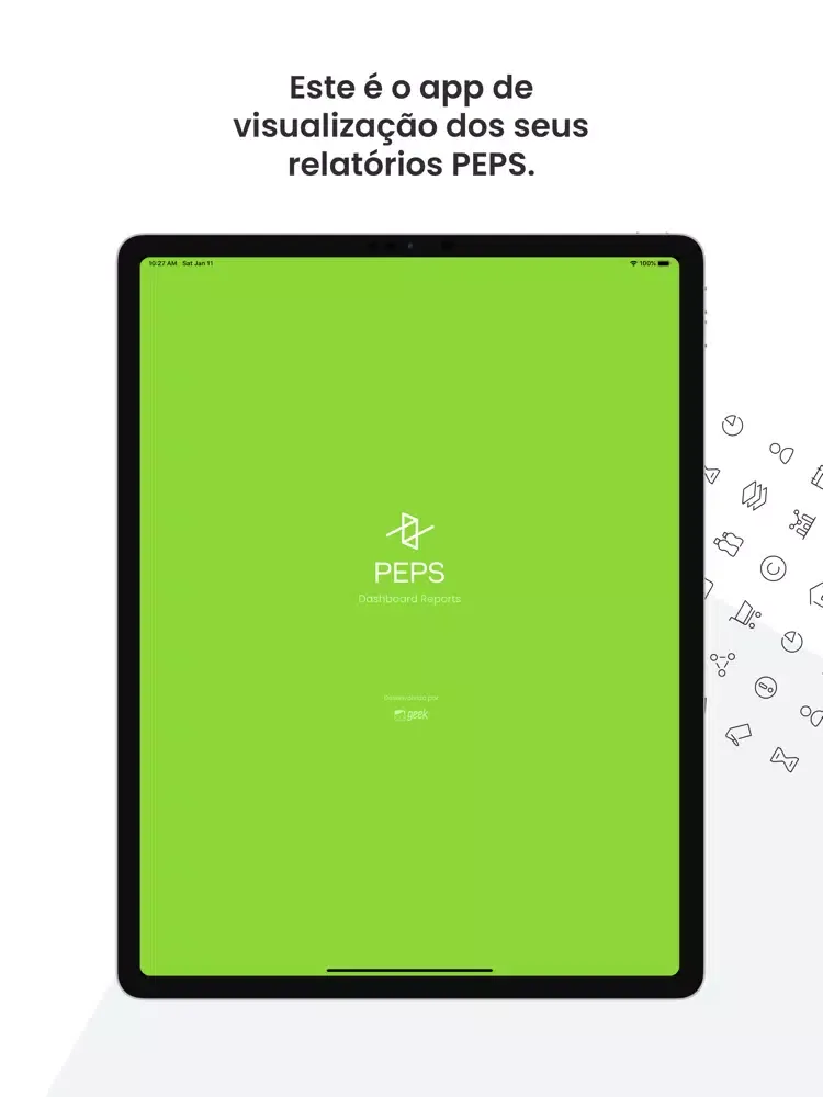 Скриншоты PEPS Dashboard Report iPad 
