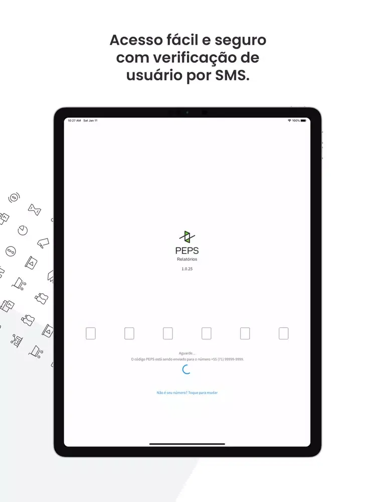 Скриншоты PEPS Dashboard Report iPad 
