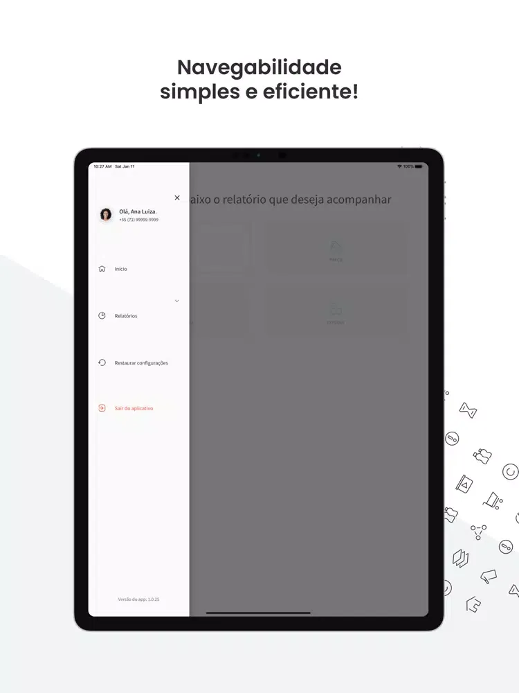 Скриншоты PEPS Dashboard Report iPad 