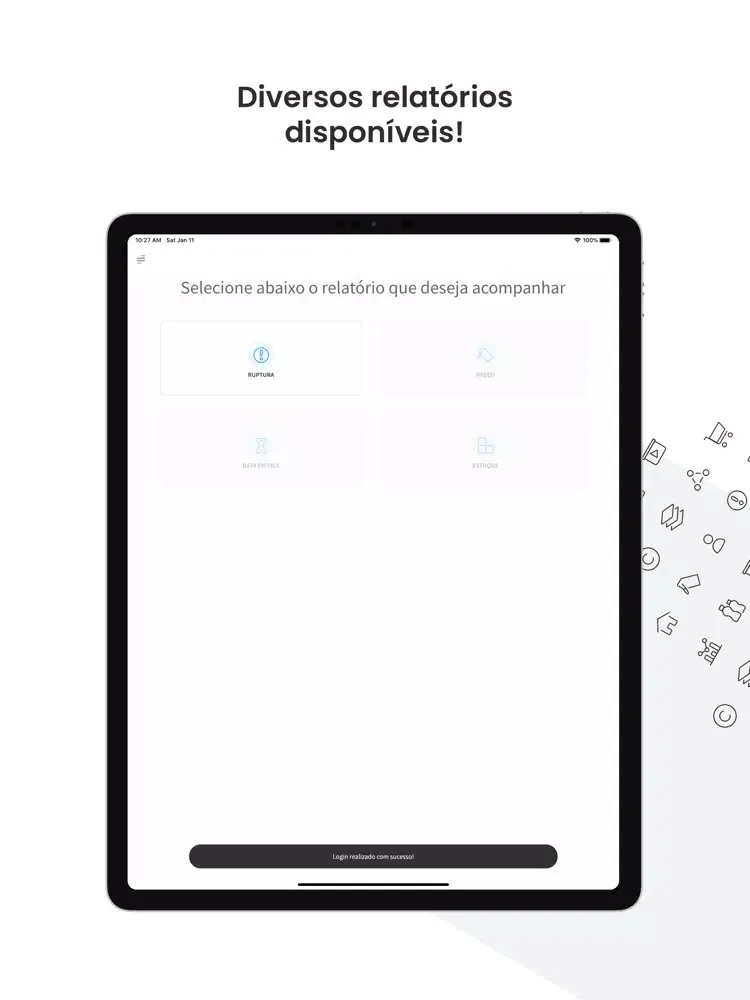 Скриншоты PEPS Dashboard Report iPad 