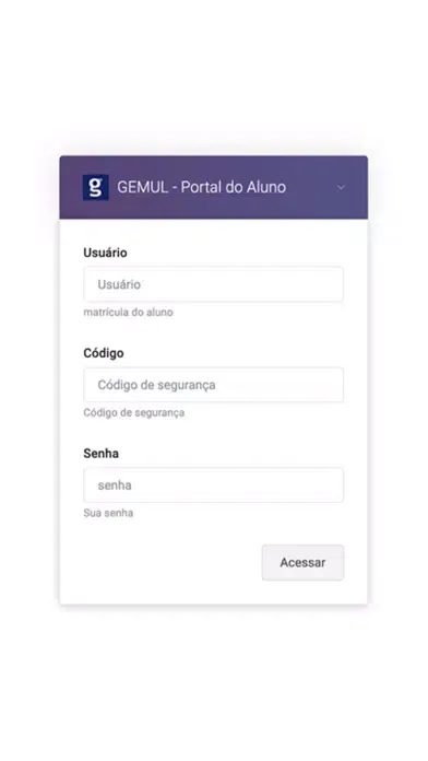 Portal Aluno Aparecida/GEMUL Screenshots