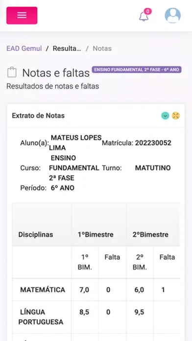 Portal Aluno Aparecida/GEMUL Screenshots