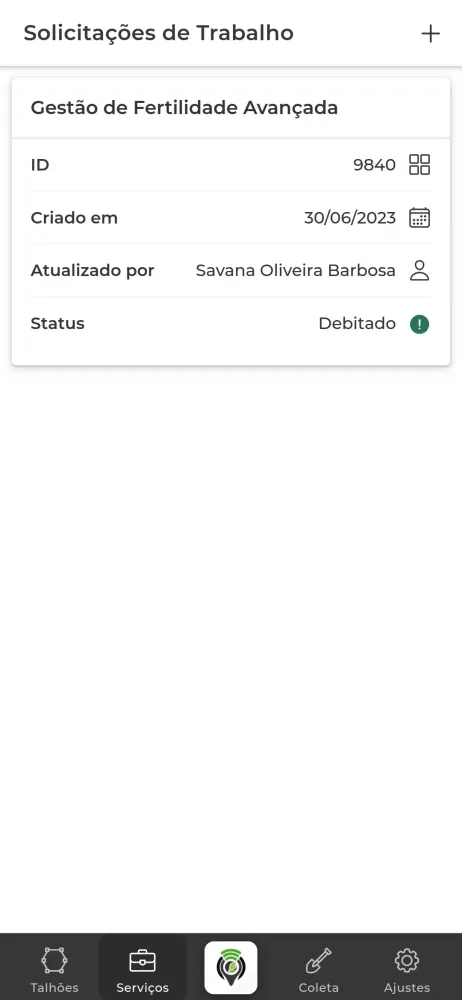 Capturas de tela do Geotech