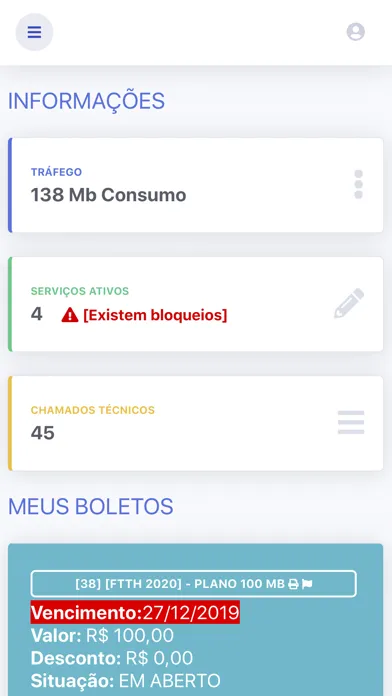 Zrzuty ekranu Net.Com Central do cliente