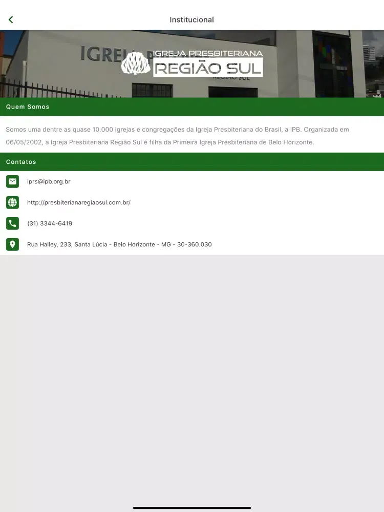 IPB Região Sul iPad  Screenshots