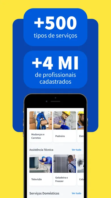 Ảnh chụp màn hình của GetNinjas para Clientes