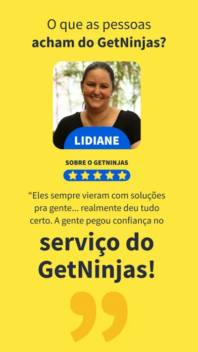 Ảnh chụp màn hình của GetNinjas para Clientes