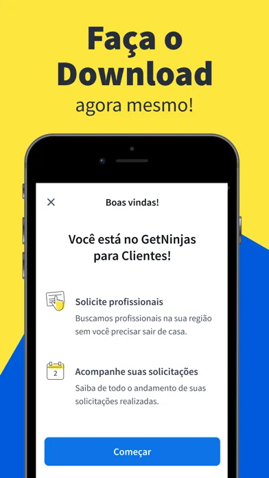 Ảnh chụp màn hình của GetNinjas para Clientes