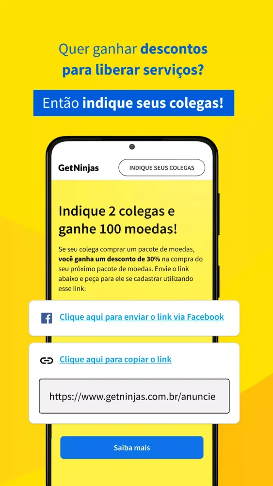 Screenshot di GetNinjas