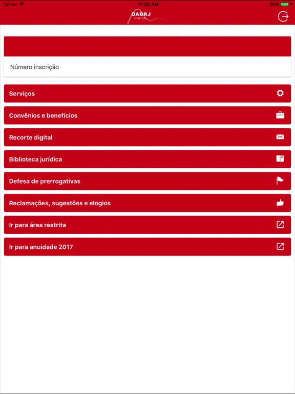 Zrzuty ekranu OAB/RJ Digital Oficial iPad 