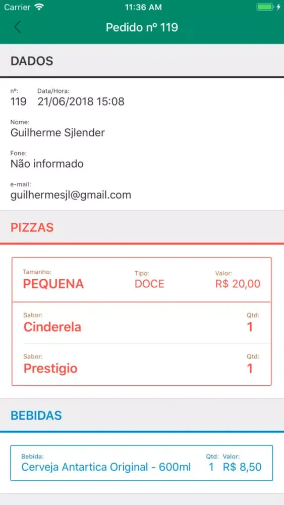 Pedidos Mobi Screenshots