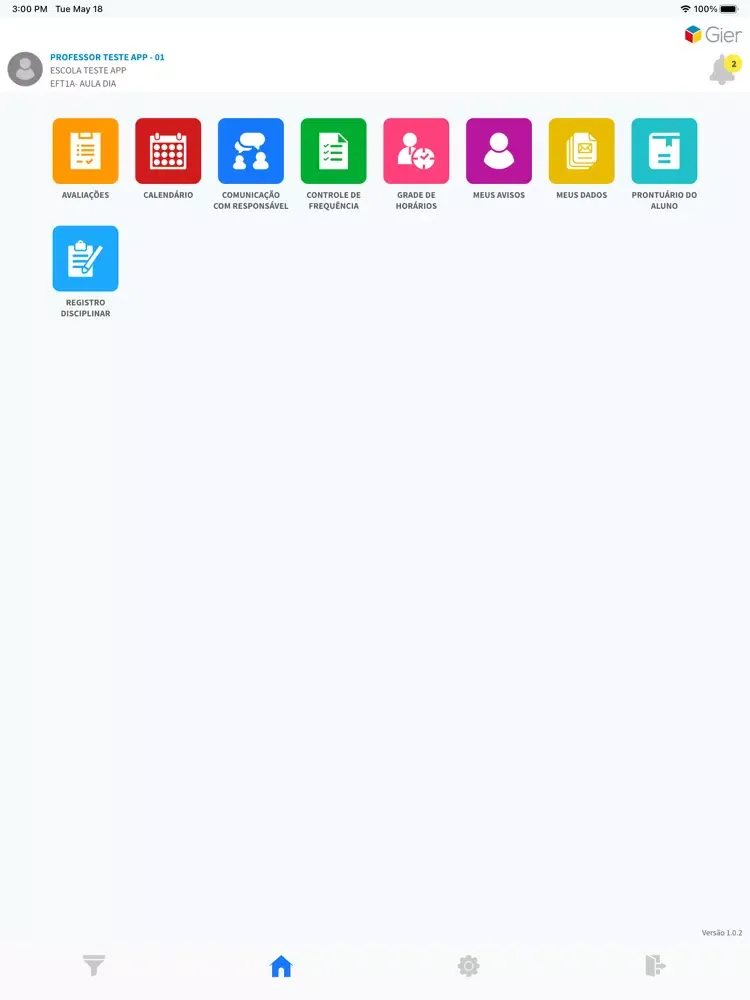 Tangkapan skrin GIER Educador - Aracaju iPad 